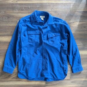L.L. Bean Classic Blue Chamois Shirt